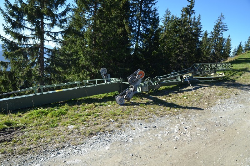 Teile der Umlenk-/Spannstation Tal Laubkogel I Süd