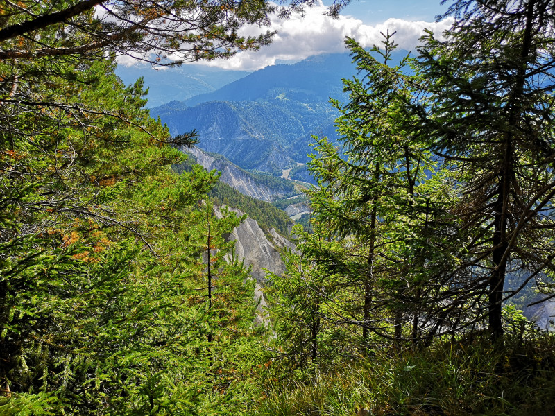 Erster Blick in die Ruinaulta