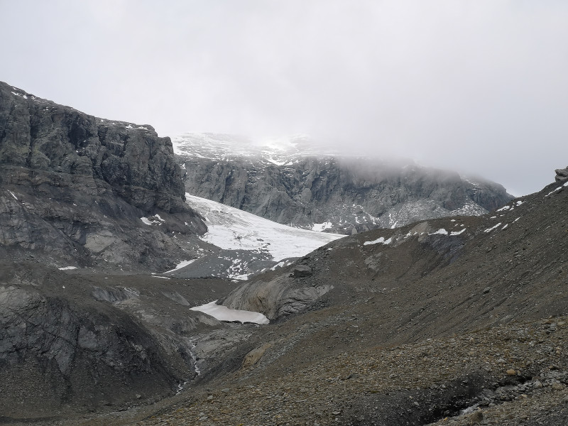 Zoom zum Segnes-Gletscher