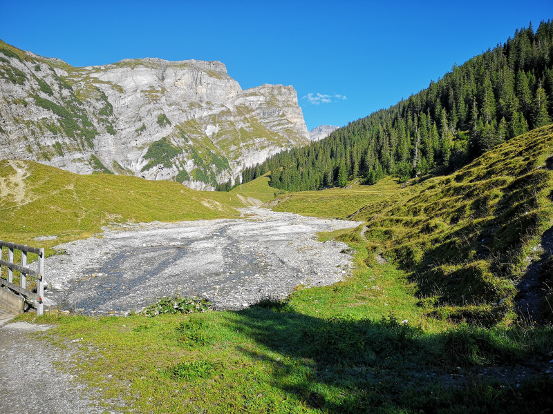 Blick zum Cassons, dem Ziel vom Dienstag