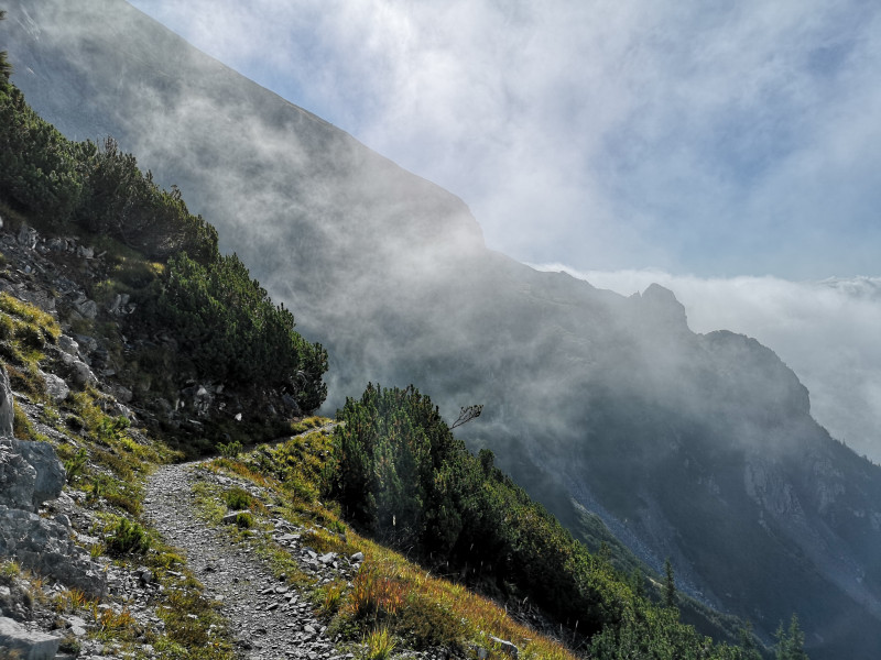 Am Samstag ergab sich durch die vorbeiziehenden Nebelschwaden eine interessante Stimmung