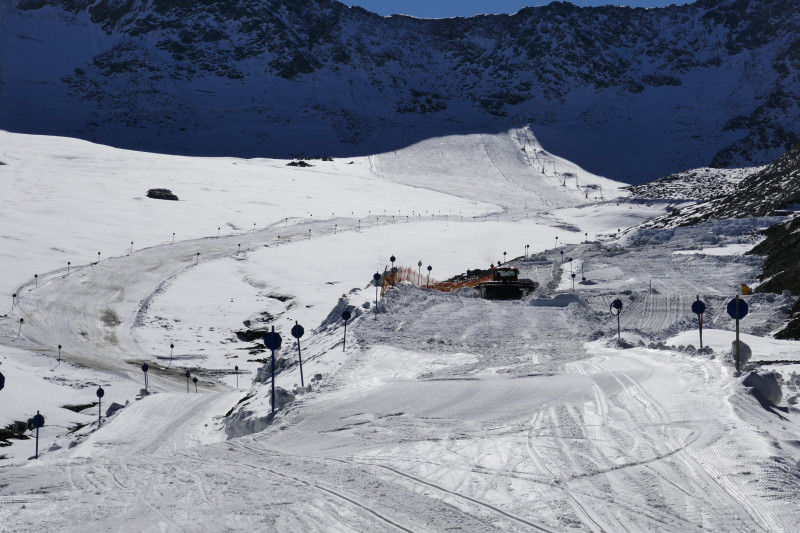 Arbeiten am Funpark an der EUB