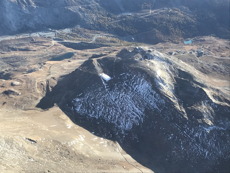 Schneedepot am Rothorn