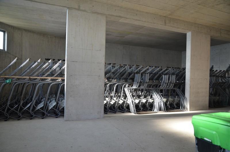 Lagerplatz für die 185 Sessel