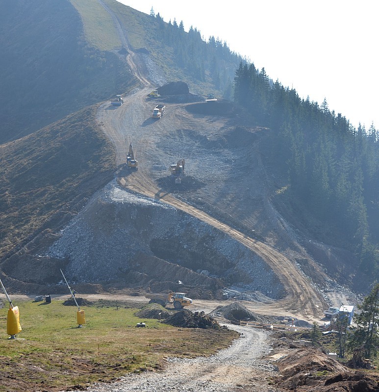 Umbau Hoehningerabfahrt vom Laubkogel