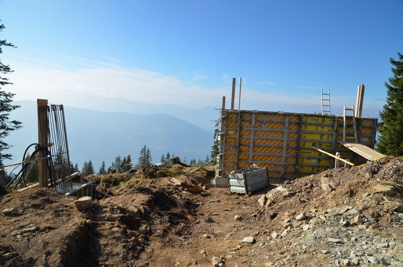 Baustelle Laubkogel Berg