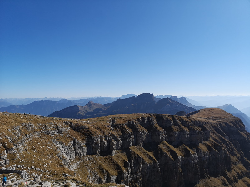 Ziemlich viele Leute hier oben. Kein Wunder bei diesem Wetter.