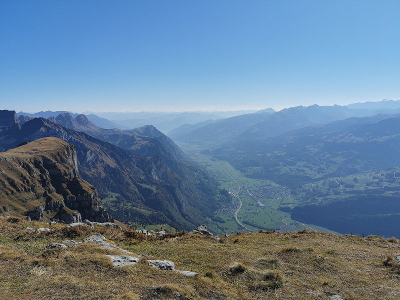 Aum dem Hinterrugg, Blick ins Seeztal Richtung Sargans