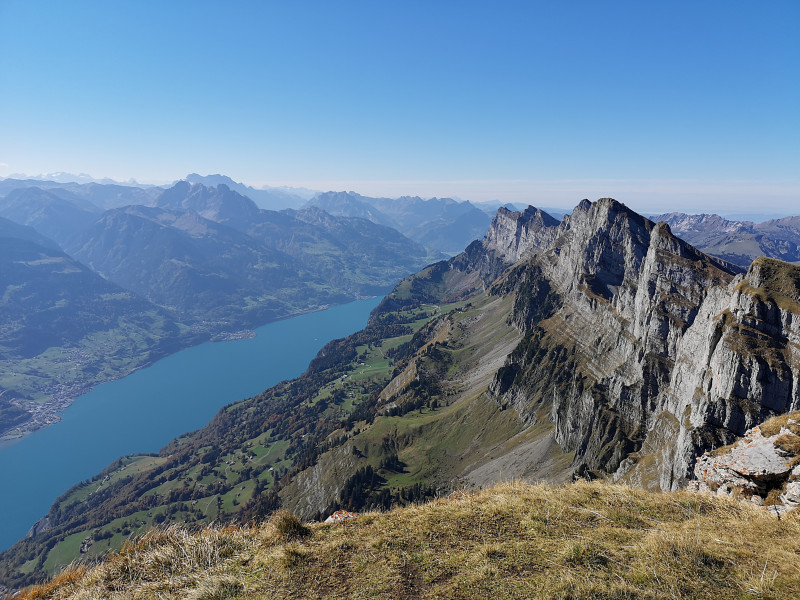 Blick entlang den Churfirsten