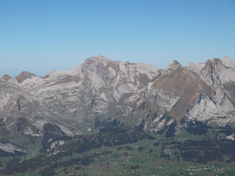 Zoom zum Säntis auf dem Rückweg