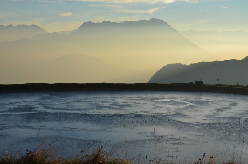 Blick über der Hornköpflsee Richtung Leoganger