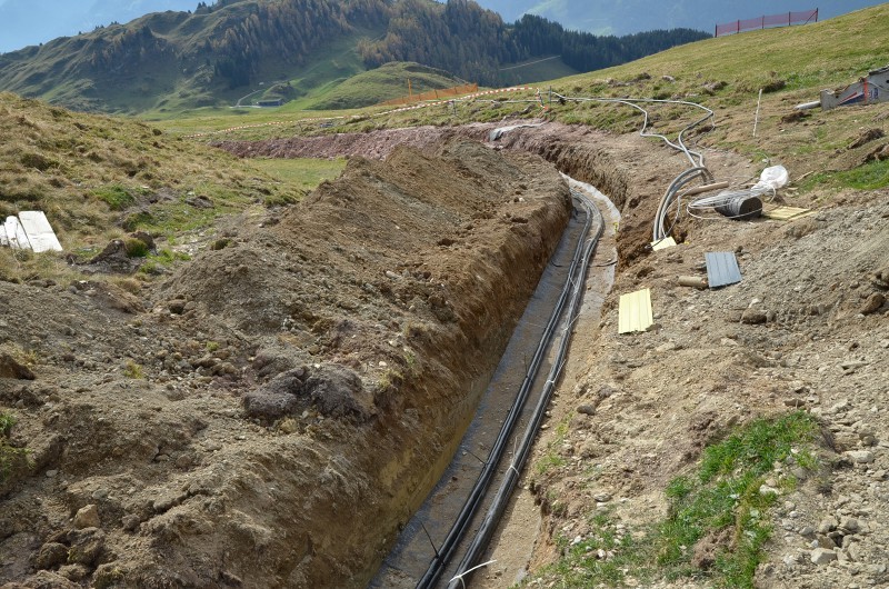 2 Stränge Mittelspannungsanschluss, einer davon wohl Reserve.