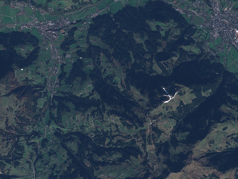 Piste und Depots am Hahnenkamm und in Kirchberg