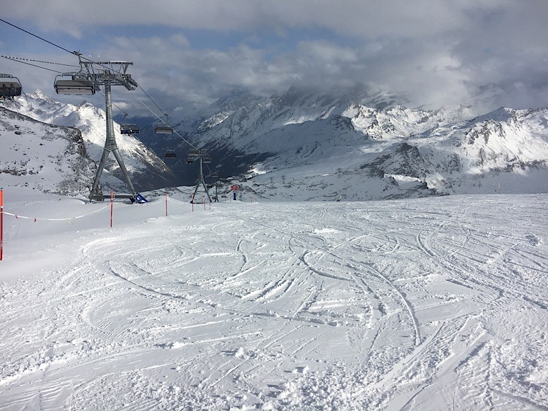 Guter Schnee am Furggsattel