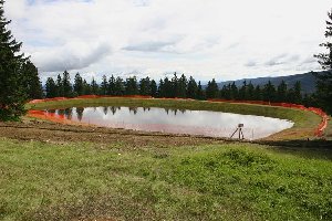 Der im Vorjahr gebaute Speicher ...