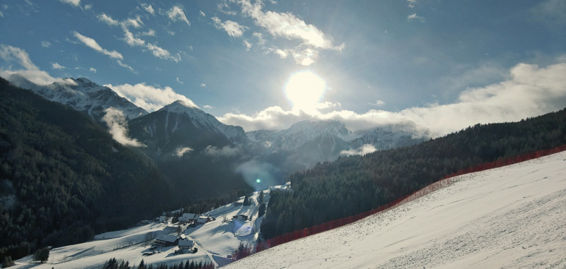Auf Abfahrt Richtung olang