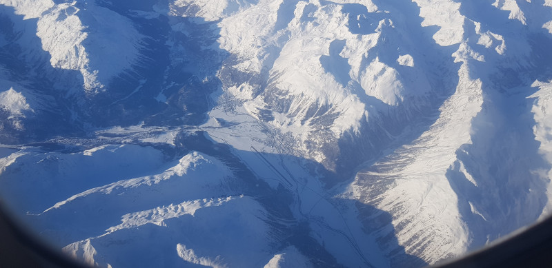 St. Moritz mit Teilen des Corviglia-Gebiets und Airport