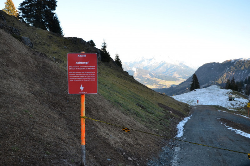 Ende des Kitzbüheler Skiraums