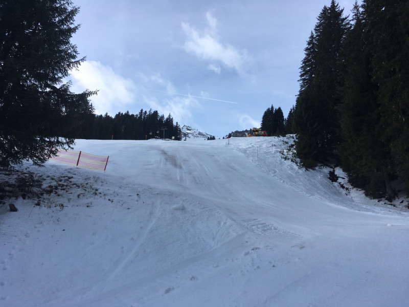 Abfahrt zur Mittelstation geht - ist aber Grenzwertig zu fahren...