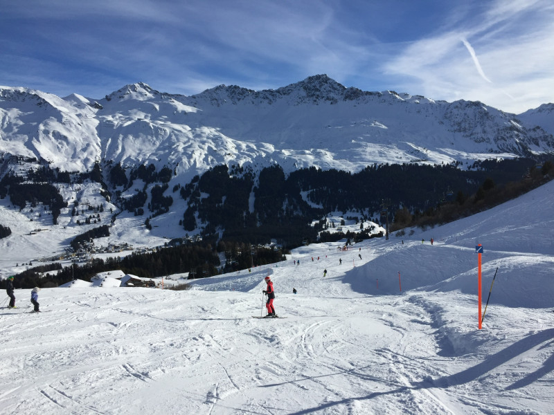 Piste 78. Ab diesem Punkt nicht mehr so toll. Schon am Morgen abgerutscht, was auf dem Bild aber nicht gut sichtbar ist.