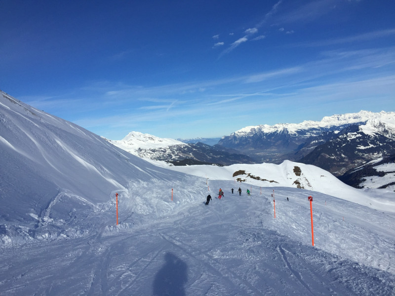 Traverse zu den Pisten am Stätzerhorn.