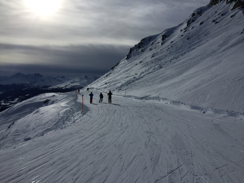 Einstieg Piste  60. Landschaftlich gefällt mir diese kurze Piste sehr gut.