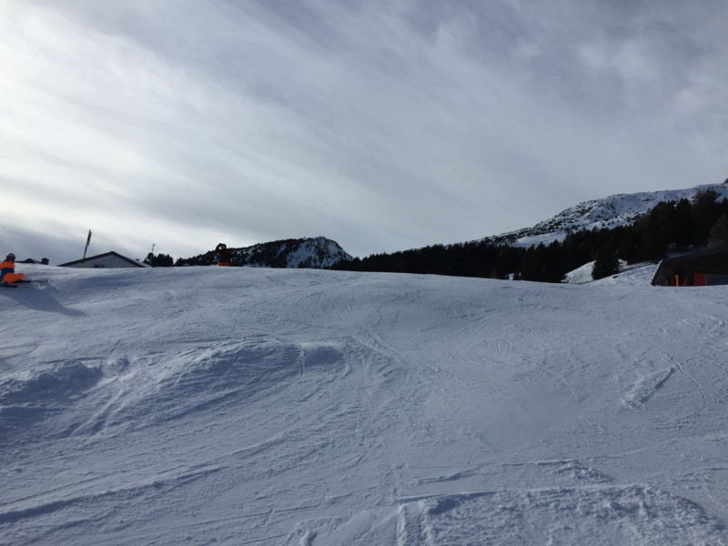 ...und zwar zu Beginn glatt und dann verbuckelt.