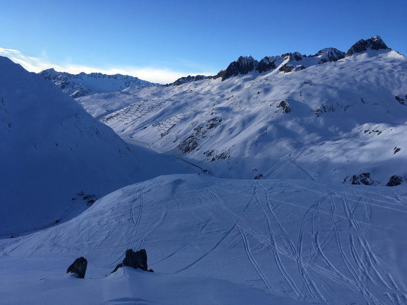 Blick von Calmut Richtung Schneehühnerstock.