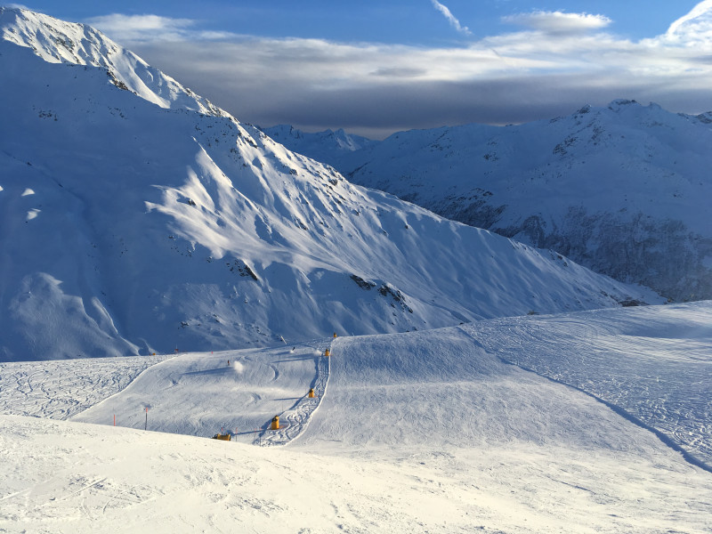 Direktabfahrt am Gütsch Flyer. Viel zu kurz aber sonst ganz ok.