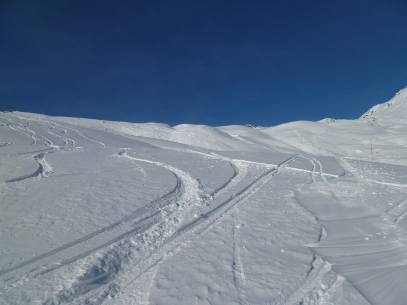 10:29 Uhr: Im Tiefschnee wurde vieles gefahren.