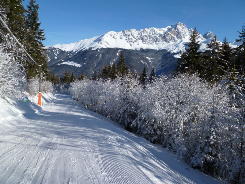 11:39 Uhr: Nur in den schattigen Abschnitten konnte sich der Schnee halten.