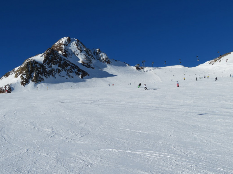 Pisten am Tiefenbachgletscher