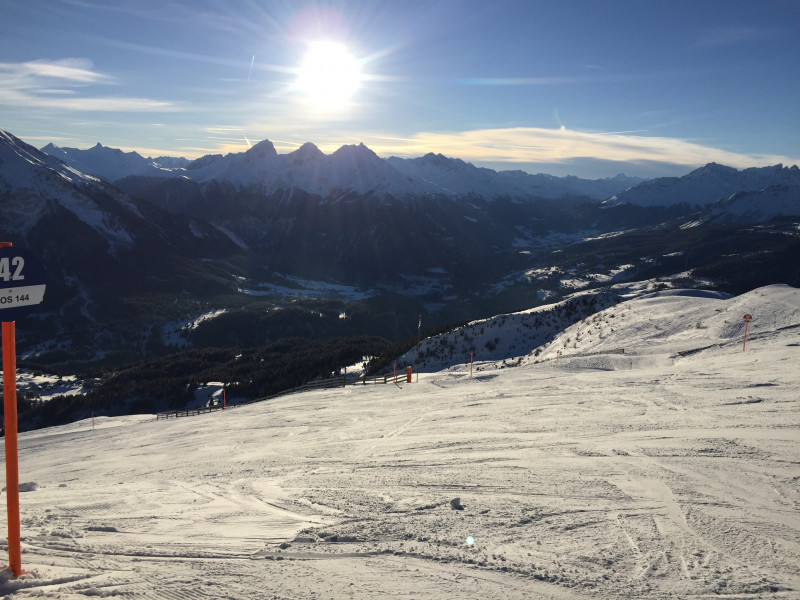 Start um kurz nach 9 Uhr am Piz Scalottas.