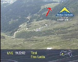 Baubeginn bei der Bergstation, leider nicht ganz so gut zu erkennen.