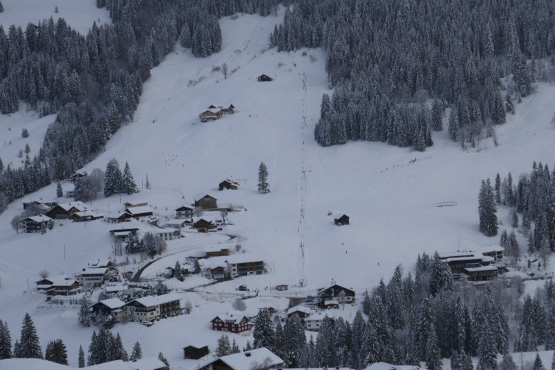 Blick auf die andere Talseite: Wildentallift