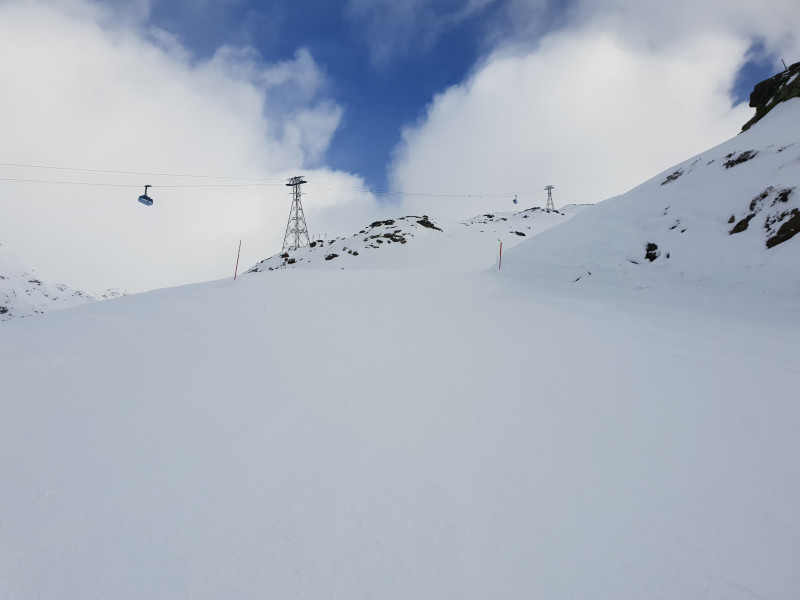 Die Pisten waren bis zum Schluss kaum verfahren