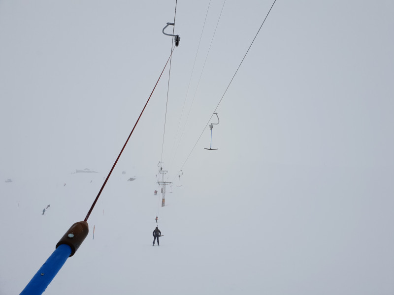 Skilift Sass Runzöl, bin ich heute auch zum ersten Mal gefahren