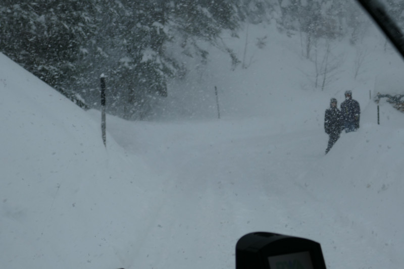 Letzte Fluchtmöglichkeit mit dem Bus