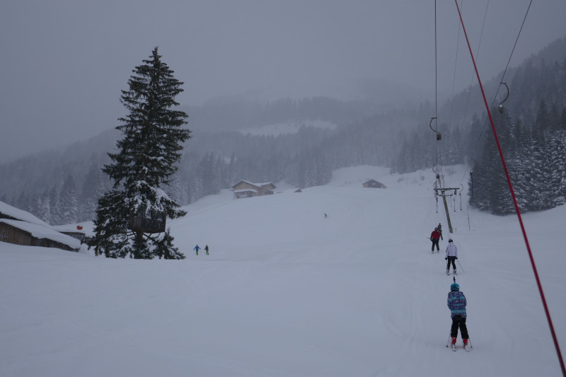 Lift nach ca 1/3 der Strecke im flachen mittleren Teil