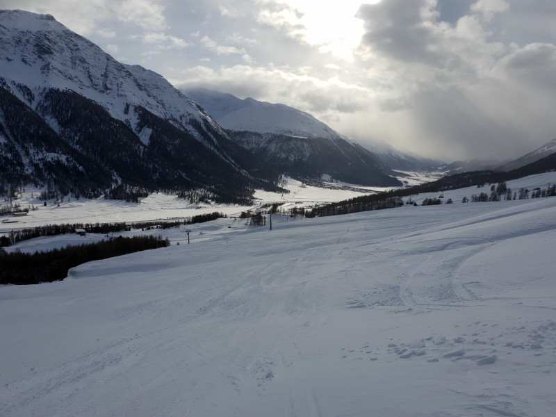 Die Traverse zurück war nicht besonders