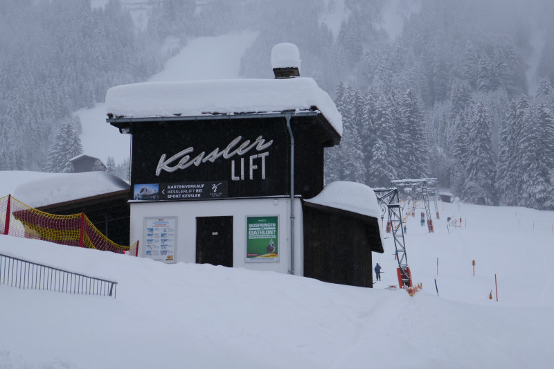 Kessler Lift in Riezlern. Auch ein sehr altes Teil