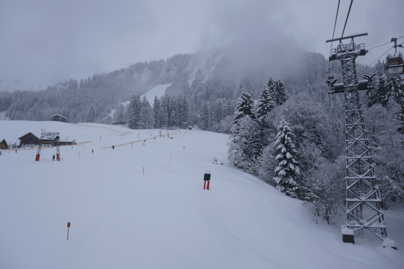 Kanzelwandbahn, Kesllerlift und oben auf dem Berg kommt noch der Schwandlift an