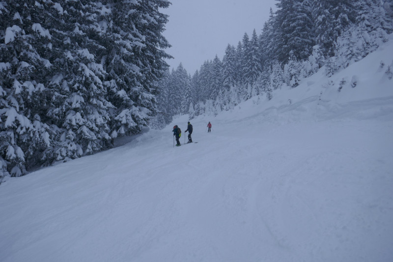 Je weiter hintem man im KWT ist, desto beeindruckender ist die Schneelage