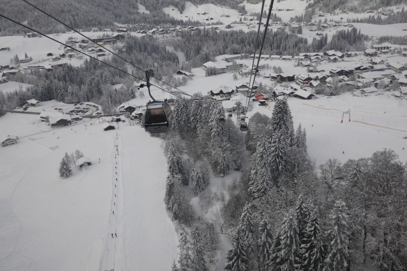 Auf der anderen Seite in der Kanzelwandbahn