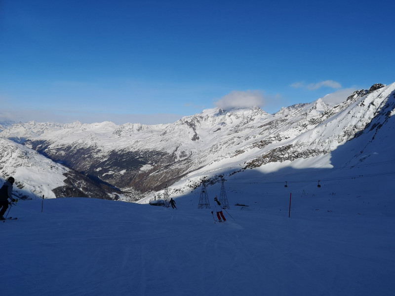 Unterhalb der Bergstation der KSB Morenia