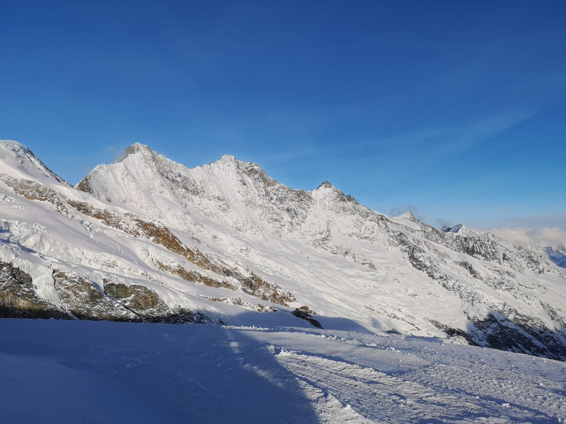 Die Mischabelgruppe musste einfach immer wieder aufs Bild