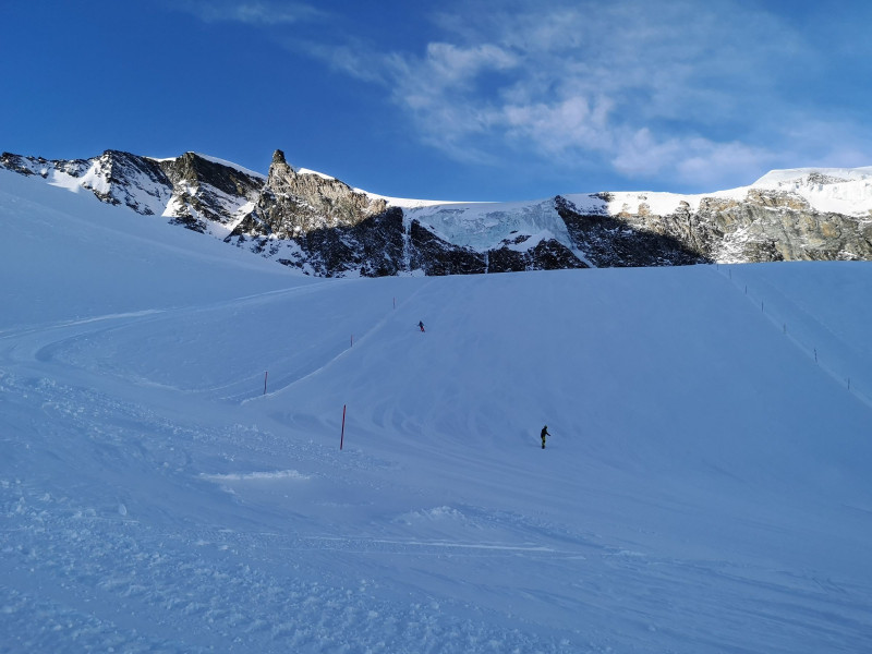 Zielhang der Piste 19 (Allalin)