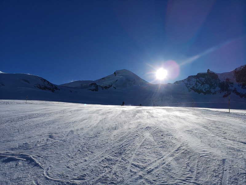 Blick zurück Richtung Allalinhorn