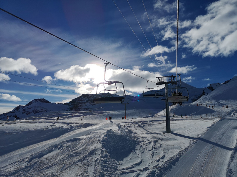 Kurz vor der Bergstation