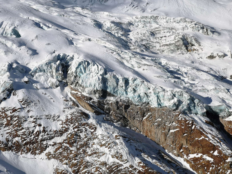 Gletscheraussichten aus der Sesselbahn